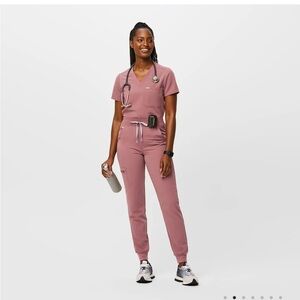 High Waisted Zamora Jogger Scrub Pants